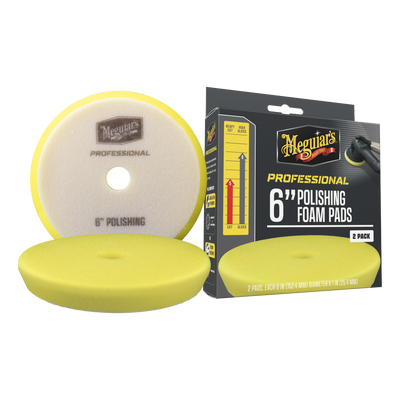 Professional Polishing Foam Pads  6" 2-pack  