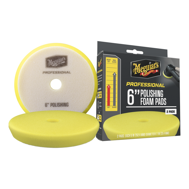 Professional Polishing Foam Pads  6" 2-pack  