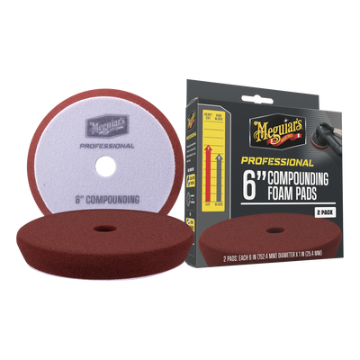 Professional Compound Foam Pads  6" 2-pack  