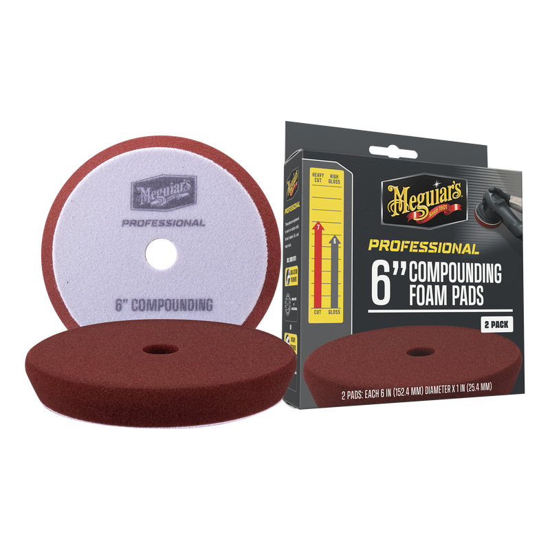 Professional Compound Foam Pads  6" 2-pack  