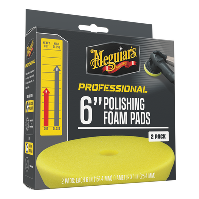 Professional Polishing Foam Pads  6" 2-pack  