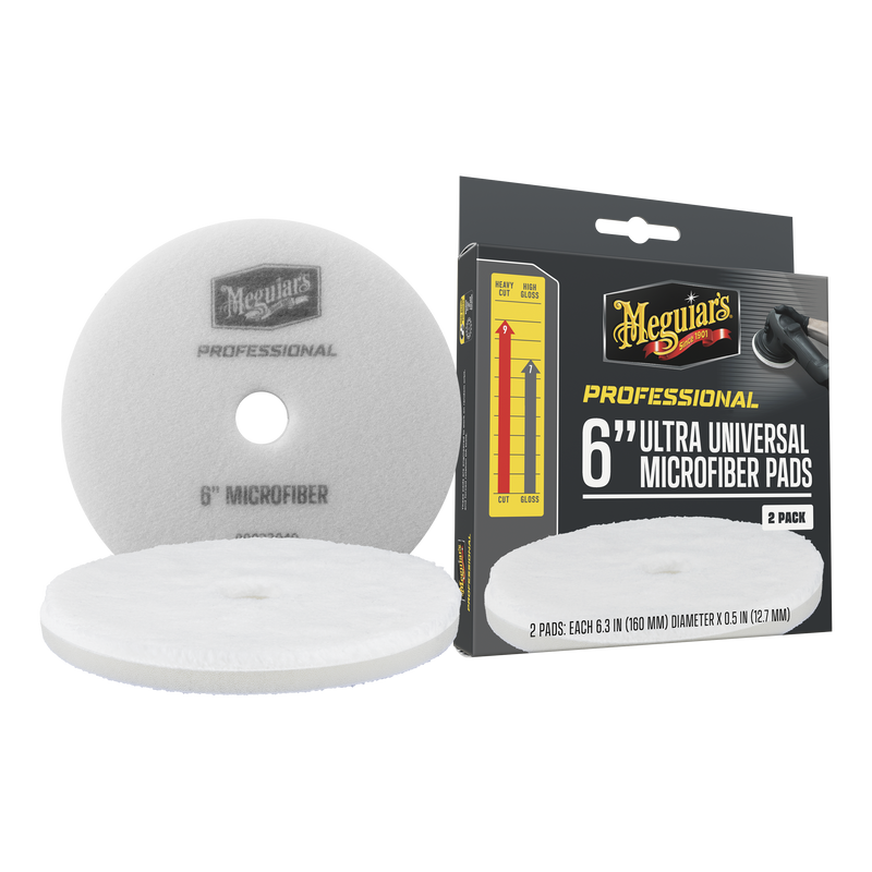 Professional Microfiber Pads  6" 2-pack