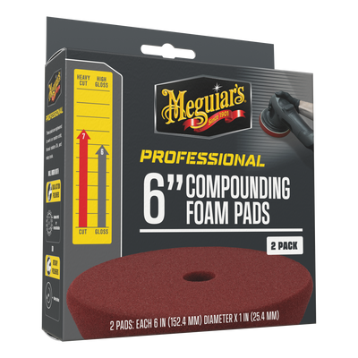 Professional Compound Foam Pads  6" 2-pack  