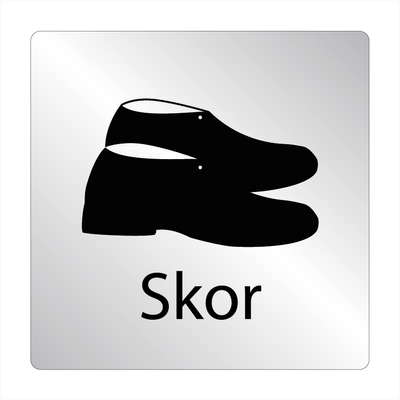 Skylt Skor