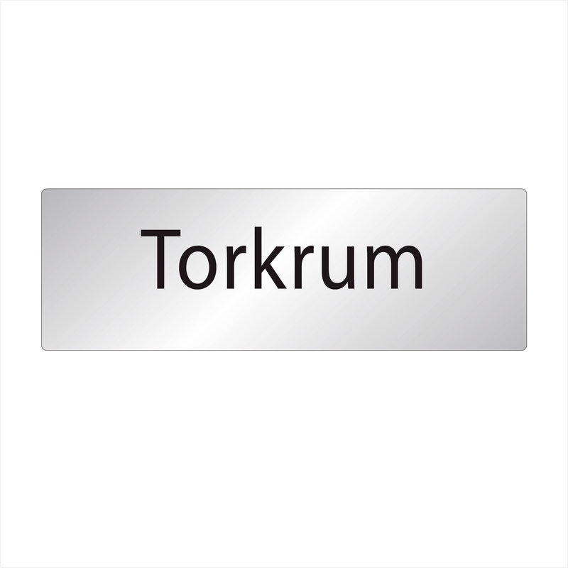 Skylt Torkrum