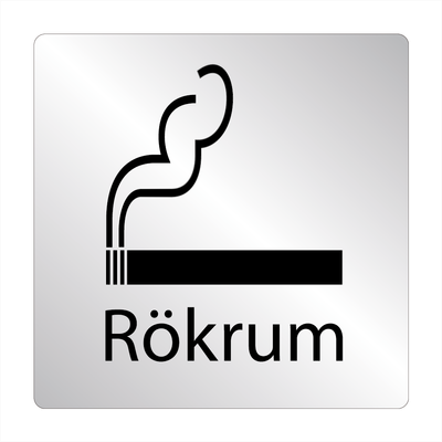 Skylt Rökrum