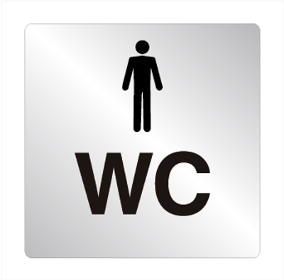 Skylt WC herr