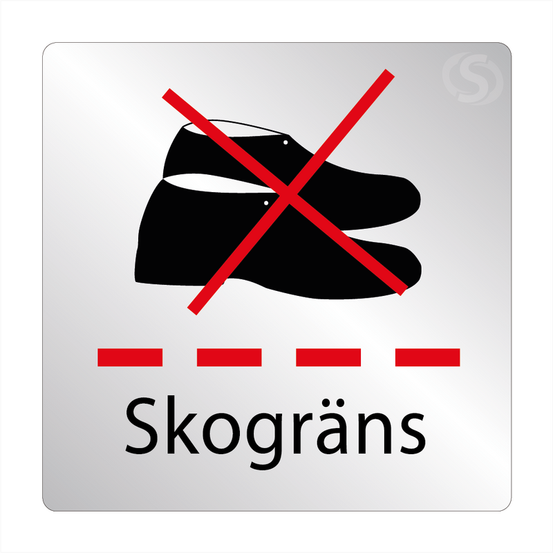 Skylt Skogräns