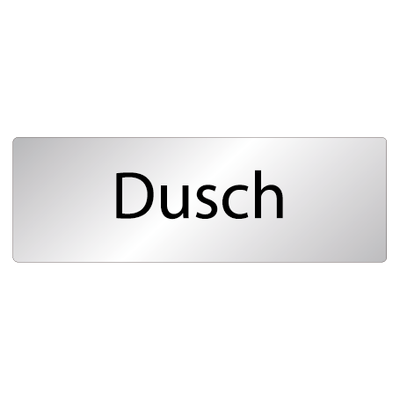 Skylt Dusch