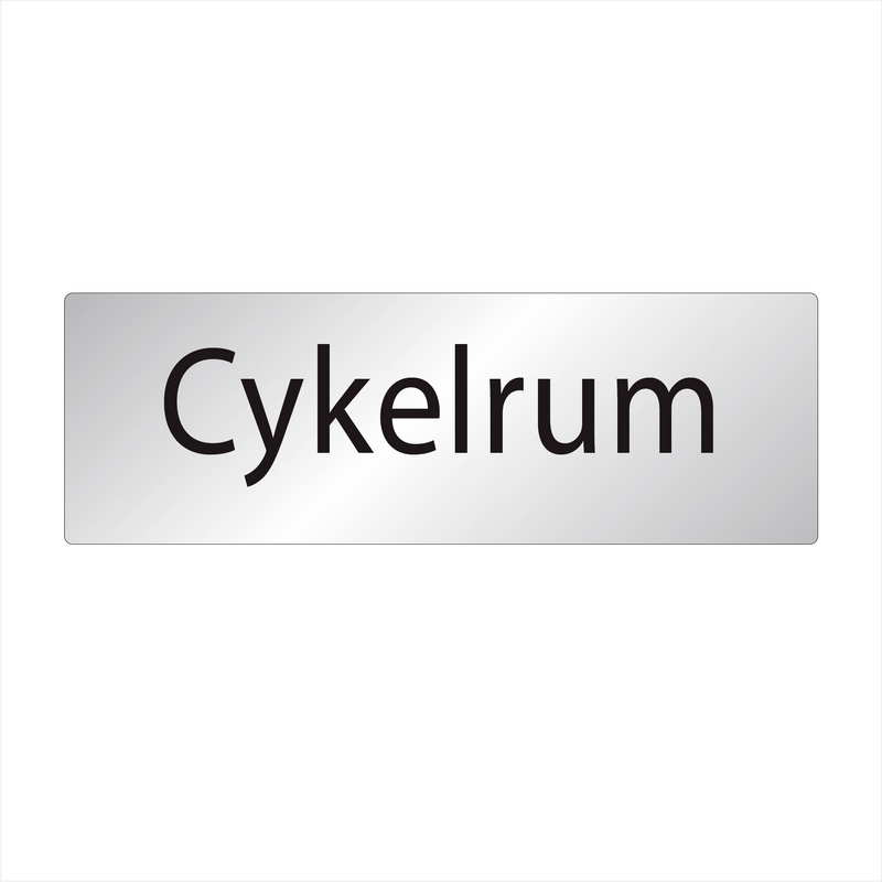 Skylt Cykelrum