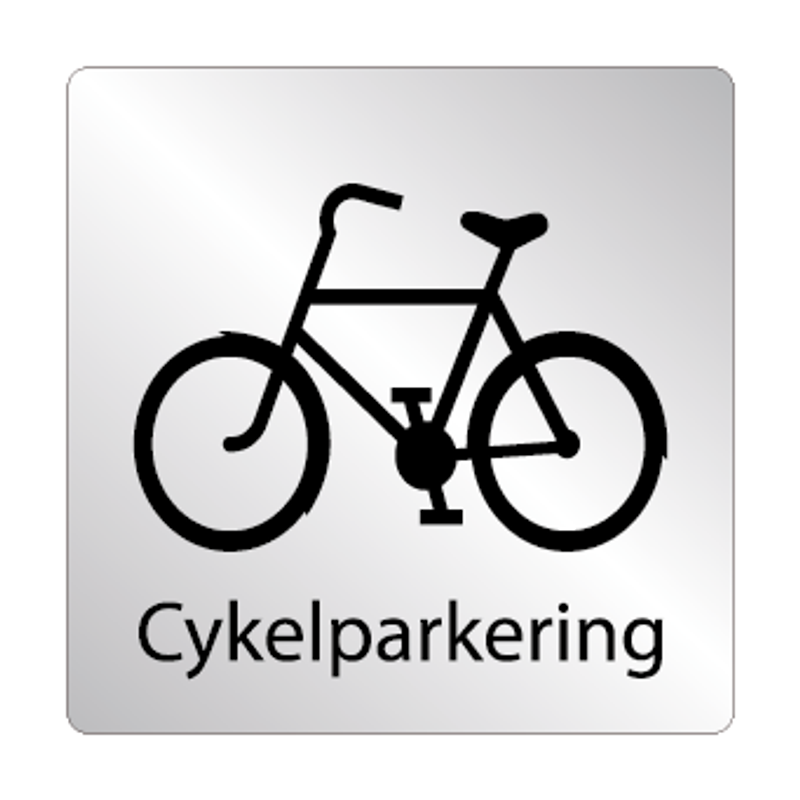 Skylt Cykelparkering