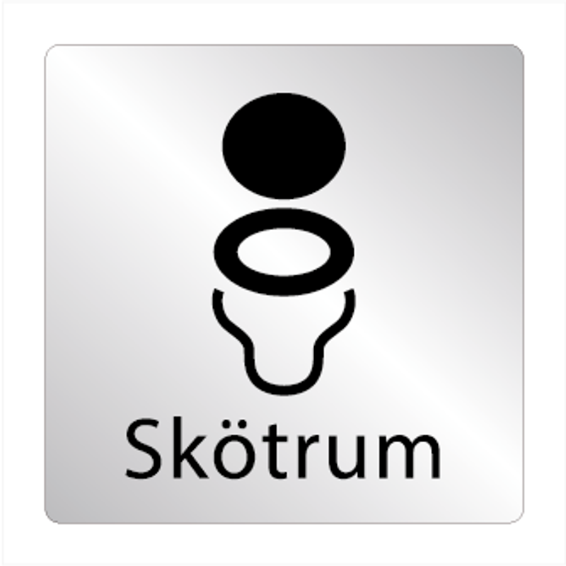 Skylt WC skötrum