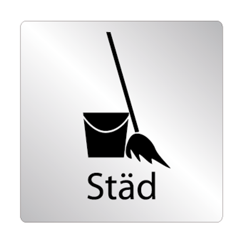 Skylt Städ