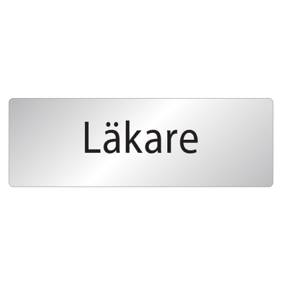 Skylt Läkare