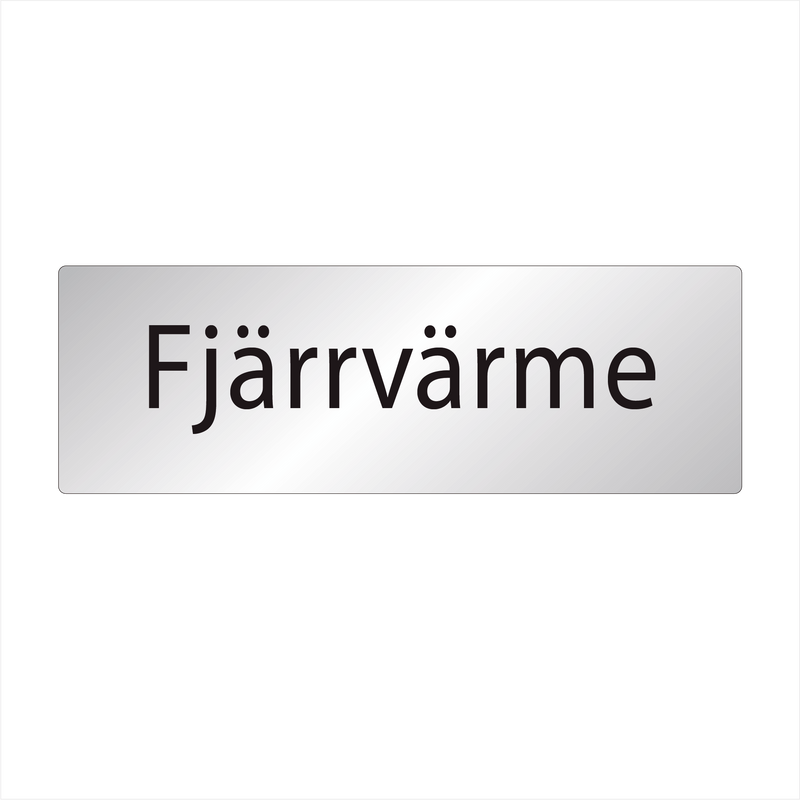 Skylt Fjärrvärme