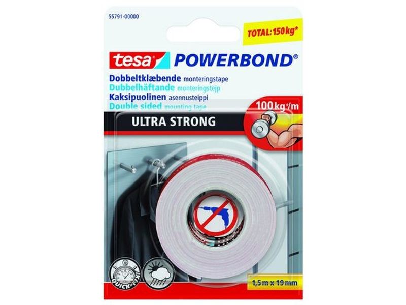 Monteringstejp TESA Powerbond 19mmx1,5m