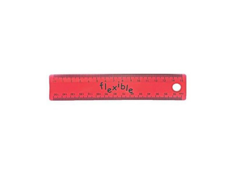 Linjal HELIX Flexible plast 15 cm