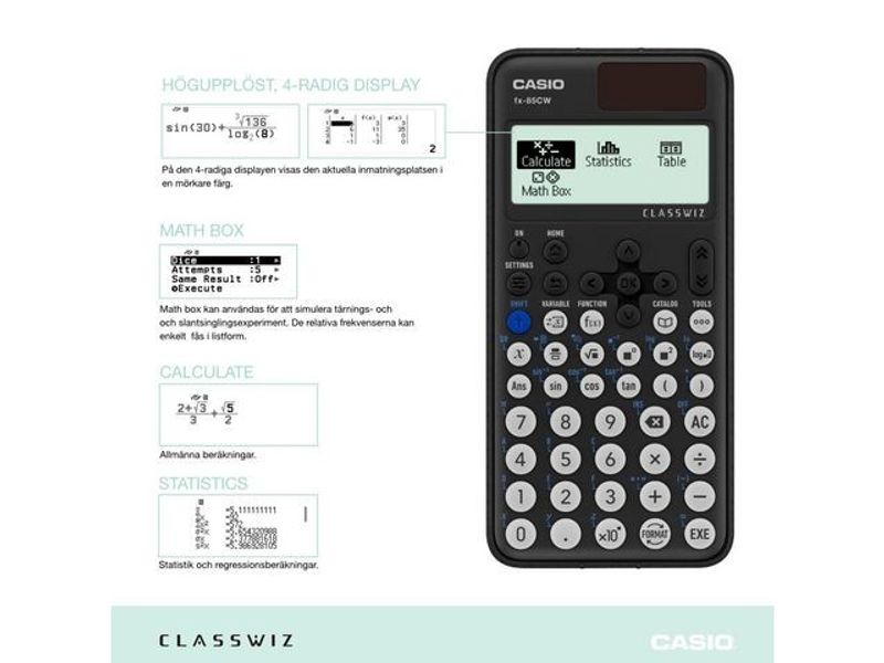 Teknisk Räknare CASIO FX-85CW