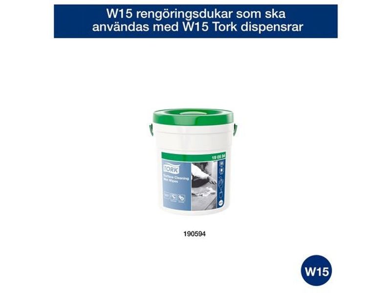 Refill TORK våtduk Pre W15 Yta 58/fp