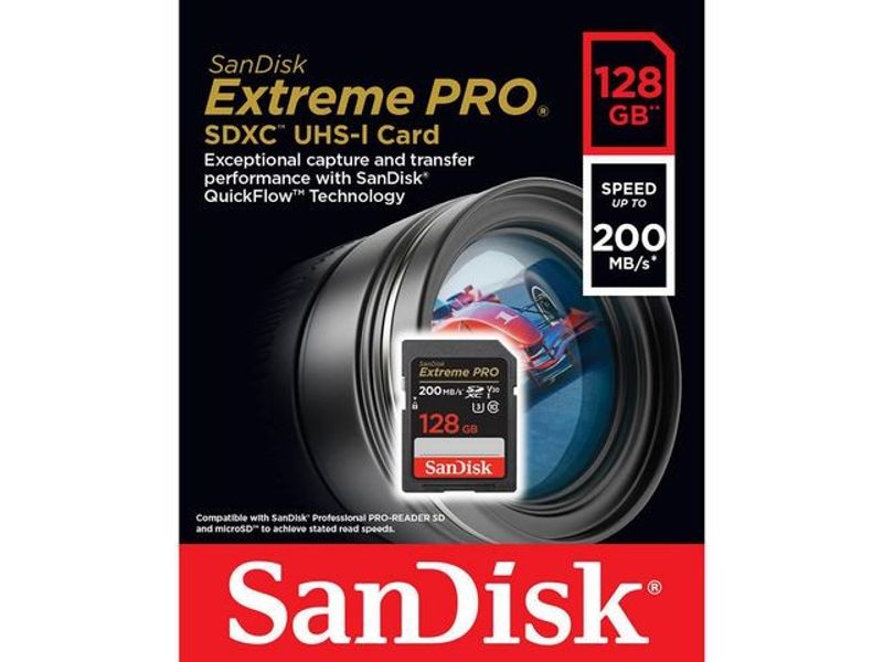 Minneskort SANDISK SDHC Extreme Pro128GB