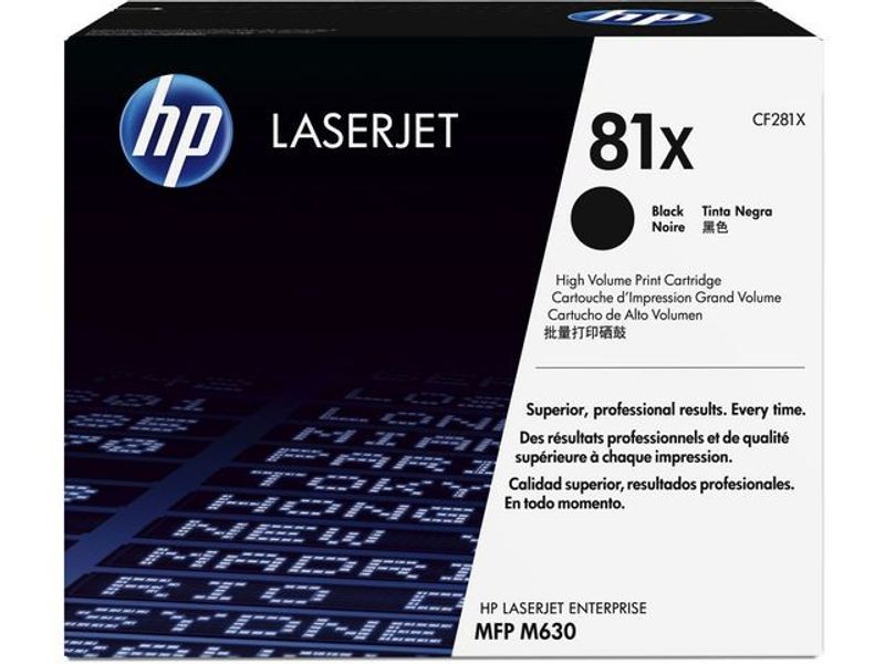 Toner HP CF281X 81X 25K svart