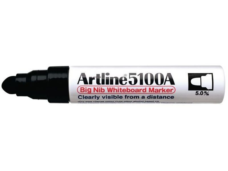 Whiteboardpenna ARTLINE 5100A rund svart