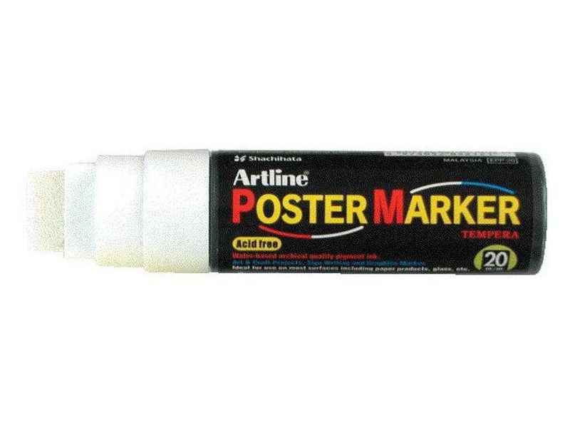 Märkpenna ARTLINE Postermarker 20mm vit