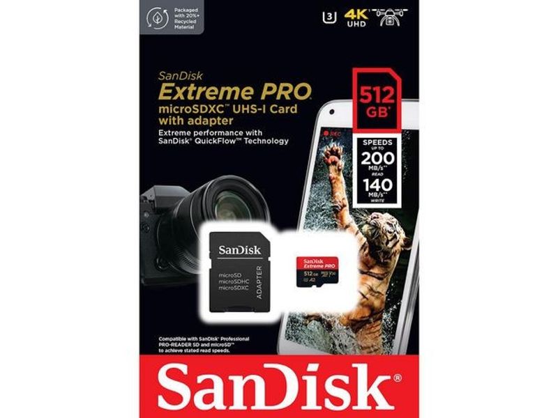 Minneskort SANDISK MicroSDXC E. Pro512GB