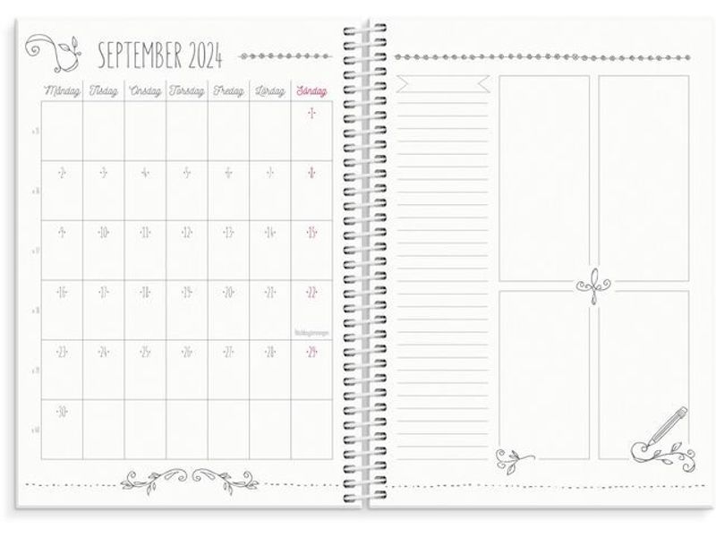 Kalender Doodle A5 24/25