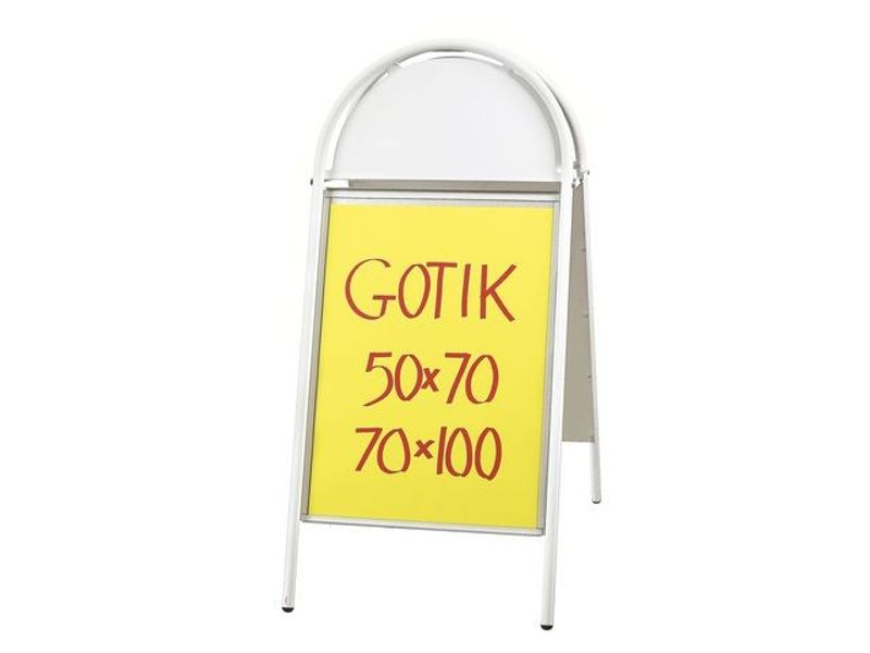 Gatuställ Gotik 70x100cm vit