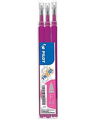 Refill PILOT Frixion 0,5mm rosa 3/fp