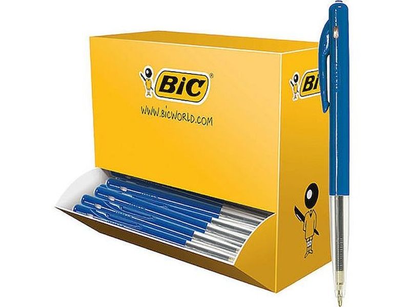 Kulpenna BIC Clic M10 1,0 blå 100/fp