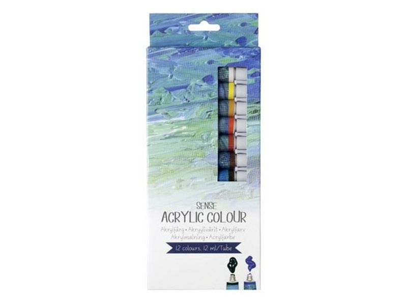 Akrylfärgset Sense 12x12 ml