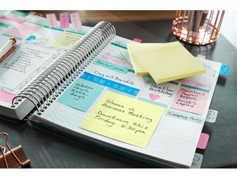 Notes POST-IT linjerat 102x152mm gul