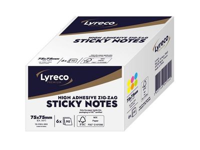 Notes LYRECO prem ZZ 75x75mm summer 6/fp