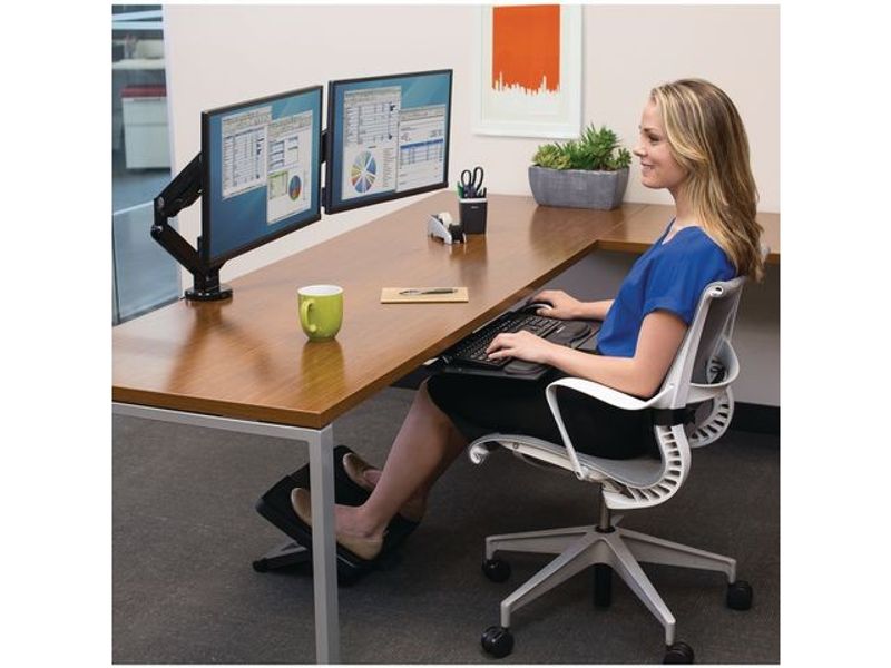 Monitorarm FELLOWES Platinum gas dubbel