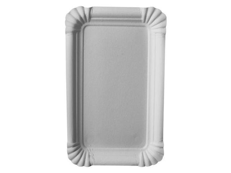 Tallrik Pure kantig 10x16cm vit 250/fp