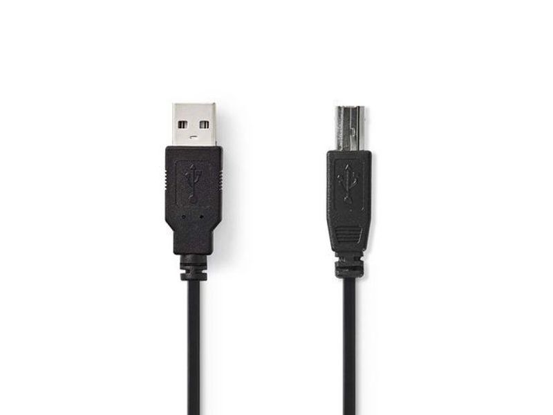 Kabel NEDIS USB 2.0 A-B 5m svart