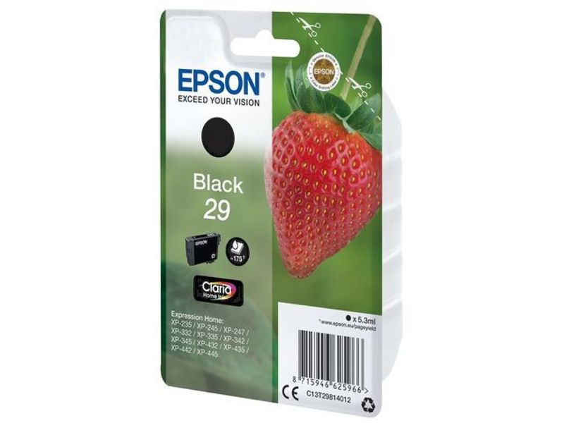 Bläckpatron EPSON C13T29814012 svart