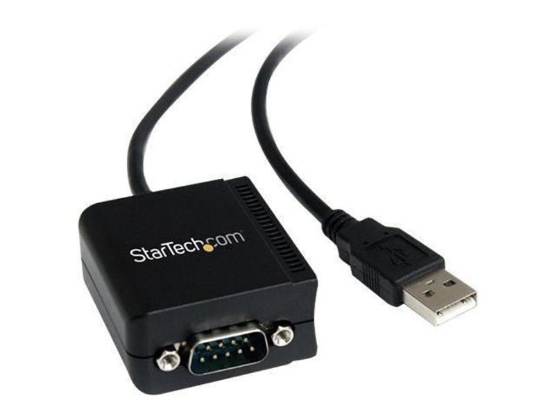 Adapter STARTECH USB-RS232 1,8m svart