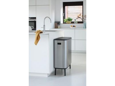 Papperskorg BRABANTIA Bo Touch 2x30Lstål