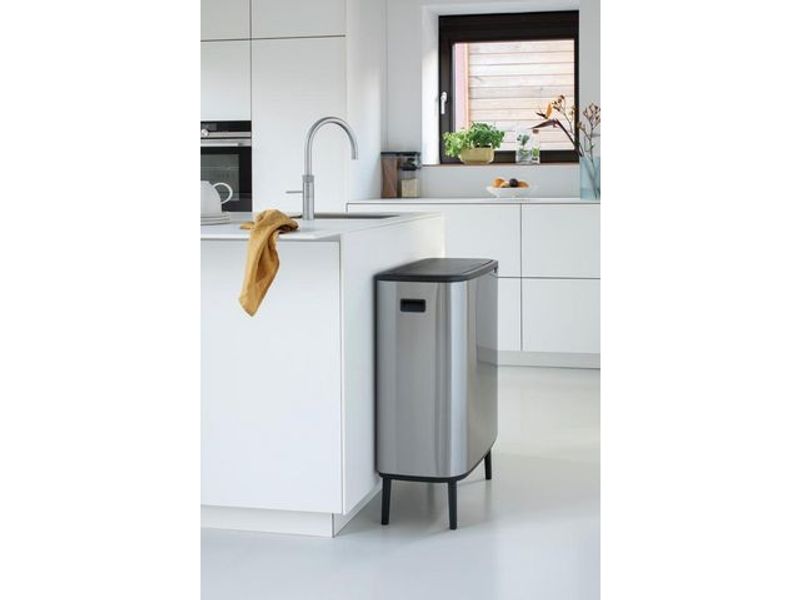 Papperskorg BRABANTIA Bo Touch 2x30Lstål