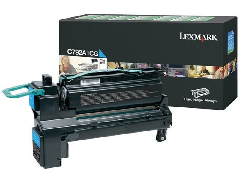 Toner LEXMARK C792A1CG 6K cyan