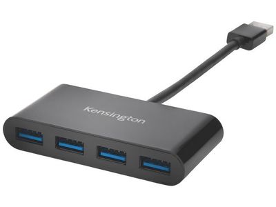 Hub KENSINGTON USB 3.0 4-Port svart