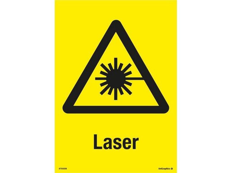 Skylt Laser A4 Plast