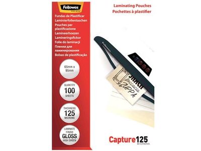 Laminat FELLOWES 64x95mm 125mic 100/fp