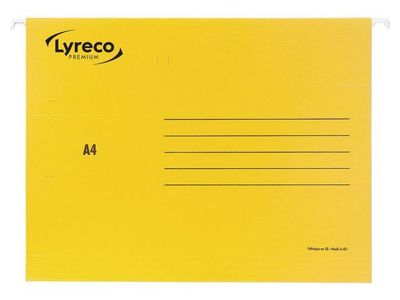 Hängmapp LYRECO premium A4 gul 25/fp