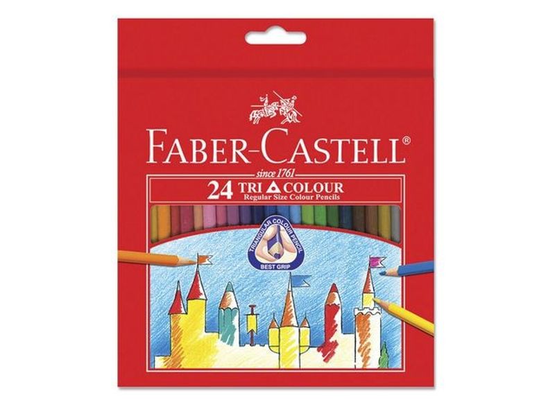 Färgpenna Tri Color Pencil Long 24/fp
