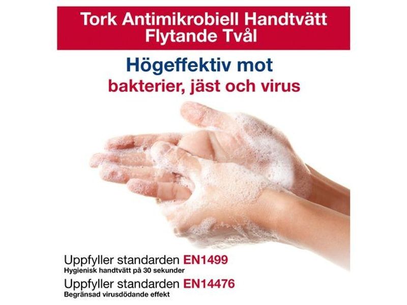 Tvål TORK S1 Antimikrobiell Flyt. 1L