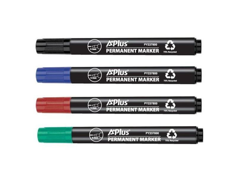 Märkpenna A PLUS eco rund 1-3mm 4/fp